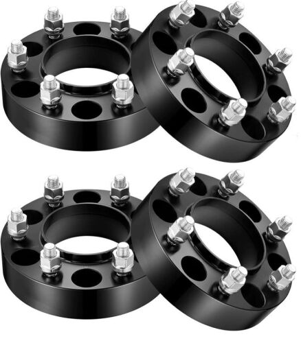 6x139.7mm Wheel Spacers 1.5 inch Hubcentric Wheel Spacer Compatible with Ranger Bronco,Forged 6 Lug Wheel Adapters M12X1.5 & 93.1 mm Hub Bore, Set of 4