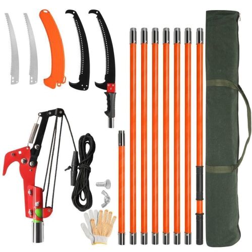 26 ft Extendable Manual Pole Saw Tree Trimmer