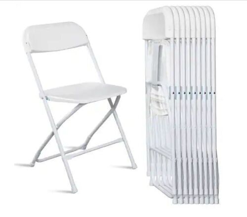 10PCS Portable Plastic Folding Chairs