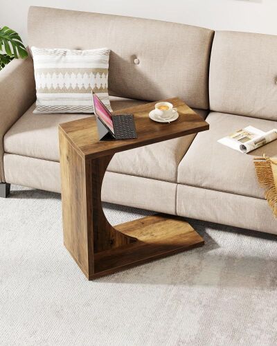 Tribesigns C-Shaped End Table