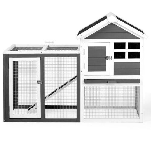 48" L Wooden Chicken Coop Rabbit Hutch