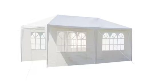 10 ft. x 20 ft. White Party Tent Canopy 4 Sidewall