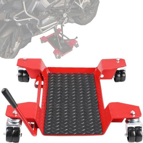 Motorcycle Center Stand Dolly with 360° Locking Casters, 550 lb Capacity, Compatible with Yamaha FZ1, FZR, FJR & Fazer