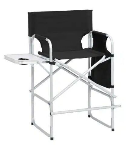 Foldable Directors Chair with Side Table