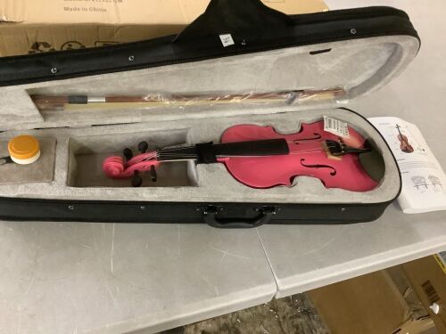1/4 Pink Violin with Case