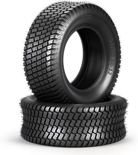 24x12.00-12 Lawn Mower Turf Tires, Set of 2