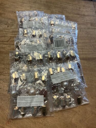 Pearl Sweater Clasps, Lot Of 12, 4 per set