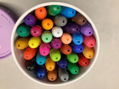Jar Melo Washable Markers for Kids Toddlers 2-4, Safe Non-Toxic Water Based Markers for Age 1-3 4-8, Coloring Art Supplies for Preschool Gift, 36 Colors