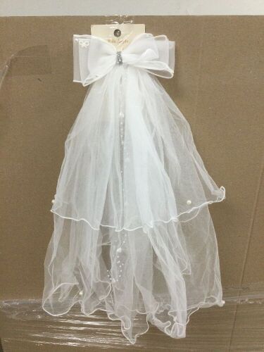 Girls Communion Veil with Hair Clip