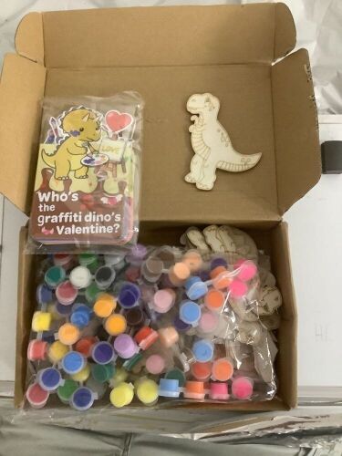 Sets of Dinosaur Wood Paint Crafts Set Valentine's Day Gifts