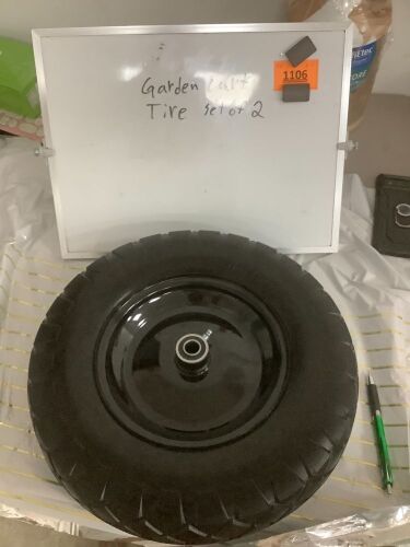 Set of 2 Garden Cart Tires