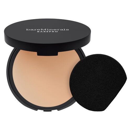 Barepro Skin-Perfecting Powder Foundation, Matte Pressed Powder Foundation Full Coverage, Oil Control, Dermatologist-Tested, Longwear Mineral Matte Complexion