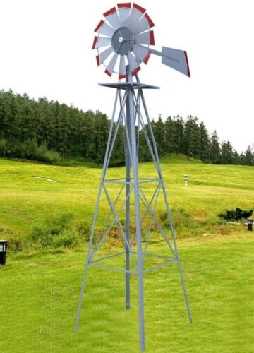 8FT Ornamental Heavy Duty Metal Windmill