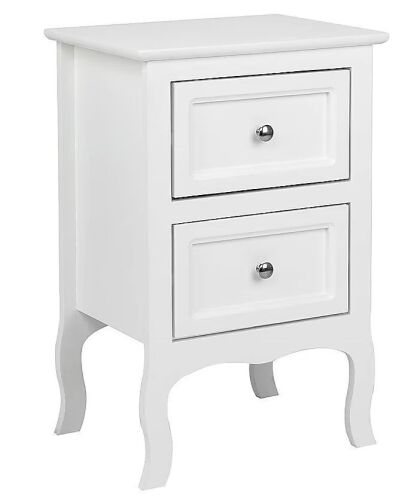 VINGLI White 2-Drawer 15.7-in W x 23.7-in H Nightstand