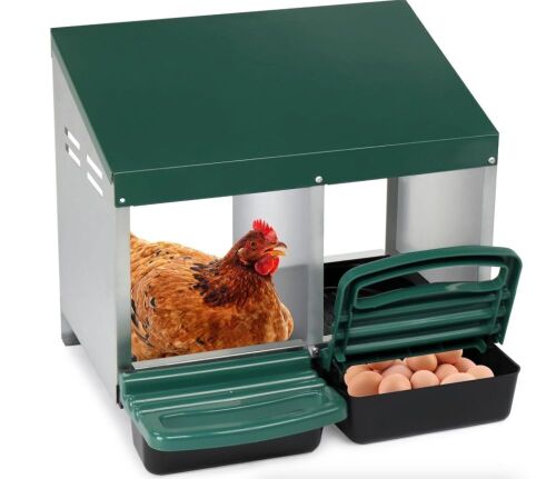VINGLI 2 Compartment Chicken Nesting Box
