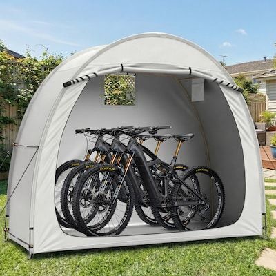 VINGLI 6.8x2.6 FT Bike Storage Shed Tent for 2-3 Bikes