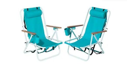 Portable Folding Beach Chair, 2 Pack