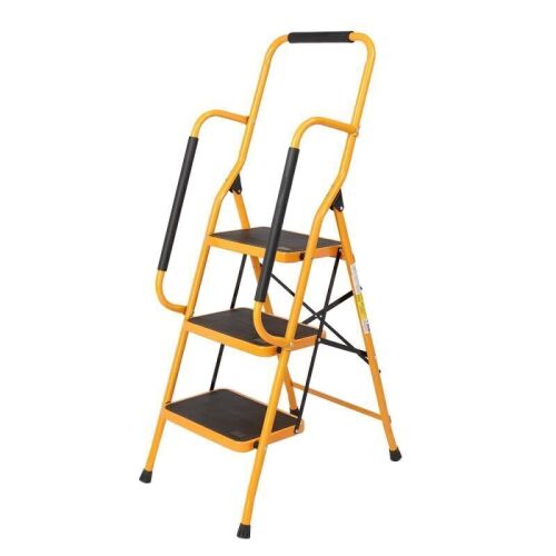 Anti-Slip 3 Step Stool Portable Ladder with Handgrip, 330lbs Capacity