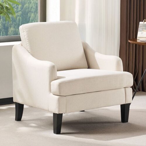 Linen Accent Chair
