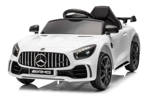 12V Ride on Car, Licensed Mercedes Benz AMG GTR Battery Powered Electric Vehicle, w/Parent Remote, Wider Seat, LED Light