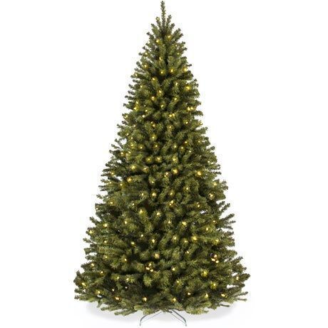 6' Pre-Lit Artificial Green Spruce Christmas Tree, w/Easy Assembly