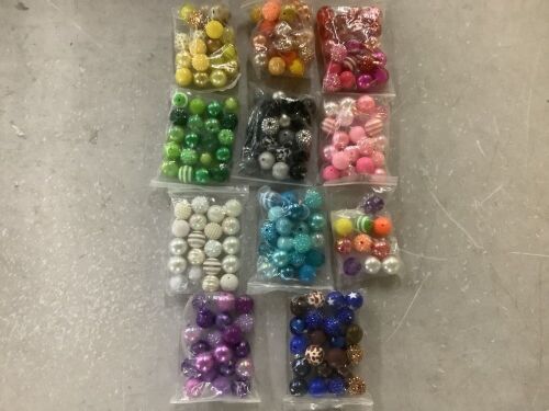 Lot of Colorful Chunky Beads
