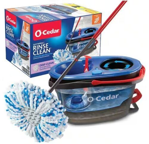 O-Cedar RinseClean Deep Clean Microfiber Spin Mop