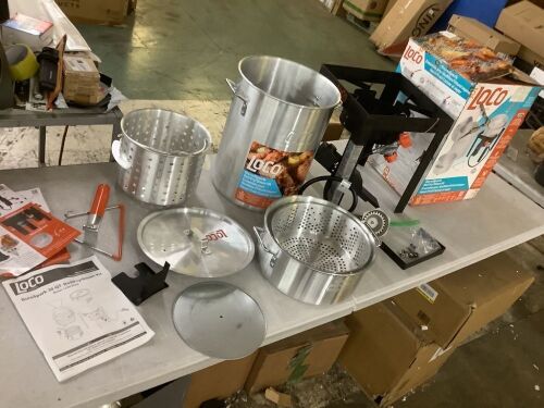 LOCO 30 qt. Boil Fry Steam Kit
