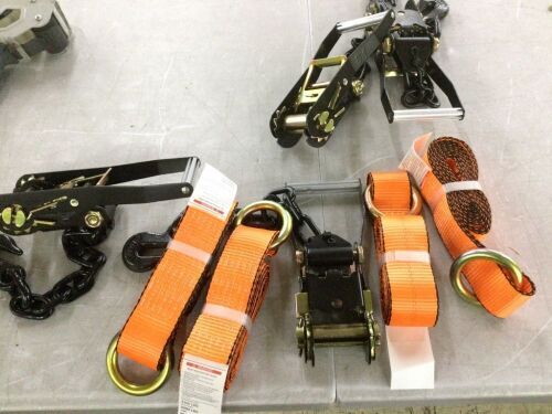 Ratchet Tie Down Straps, 4 pc