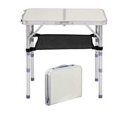2FT Aluminum Portable Folding Table with Adjustable Height