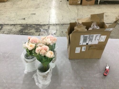 Artificial Flower Centerpieces, 6 pc