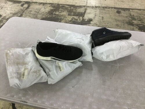 Lot of (4) Pairs of Sneakers, 2 Black, 2 Blue