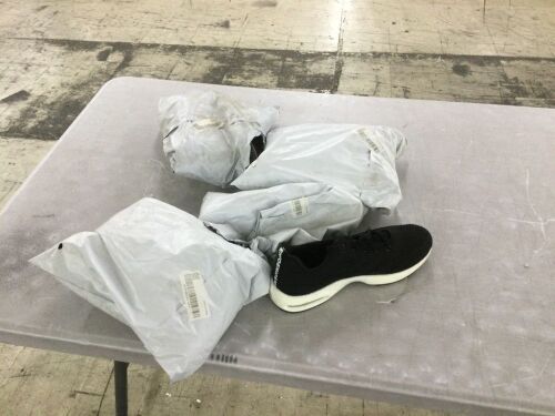 Lot of (4) Pairs of Black Sneakers