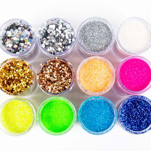 Hello Hobby Neon Glitter Shakers Case Pack, 4 Per Case