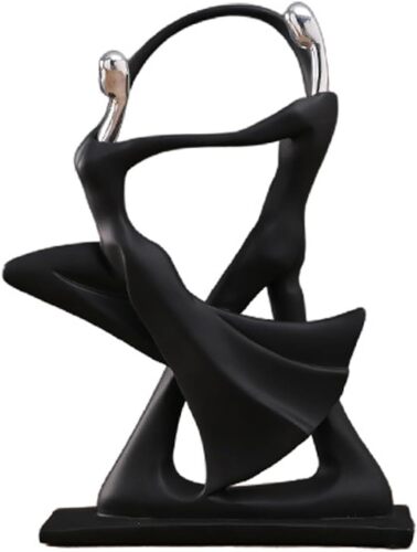 Modern Sculpture Home Decor Statue Couple Abstract Art Figurines Ornaments Figures Dancing Couples Living Room Bar Bedroom Resin Couple A (Couple C)