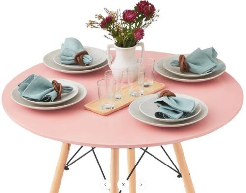 Mid-Century Modner Dining Table, Wooden Legs and Metal Frame