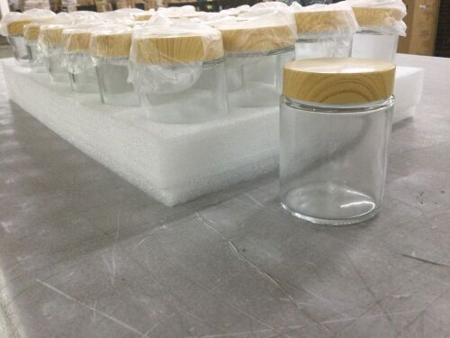 24pc 3" Glass Jars with Lids