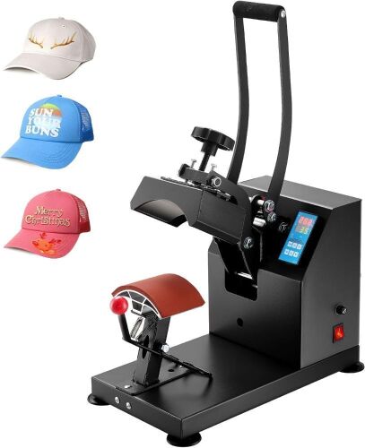 VEVOR Heat Press Machine for Caps with 3.5"×5.5" Curved Heating Element