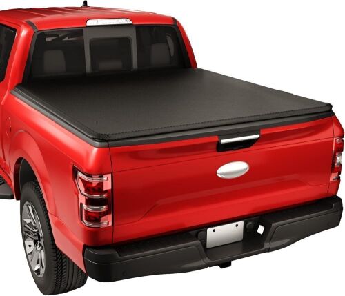 Soft Roll-Up Truck Bed Tonneau Cover for 2015-2025 Ford F-150 Fits 5.5 ft Bed