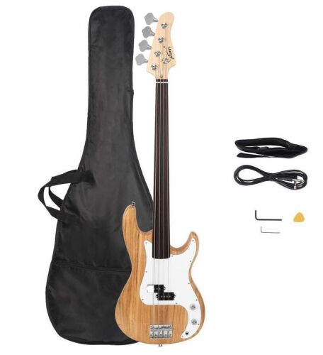39" Right Handed Full Size Electric Bass Guitar Beginner Kit
