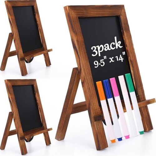 Framed Tabletop Chalkboard Sign 9.5" x 14", 3 Pack