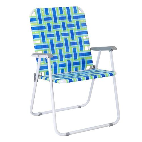 Oversized Portable Outdoor Folding Camping Beach Chair Blue