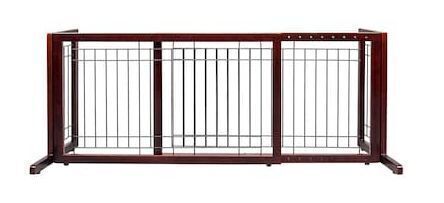 VINGLI 71W x 11D x 21H Adjustable Free Standing Dog Gate