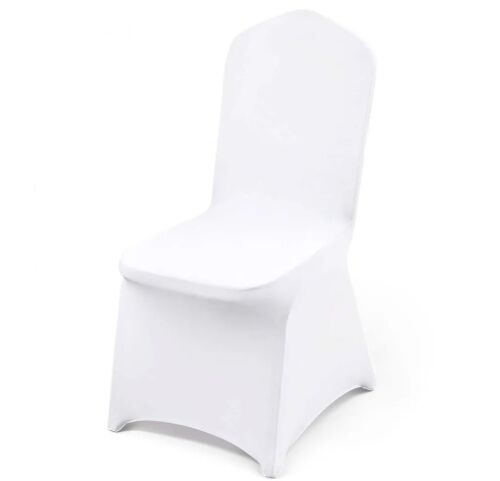VEVOR Stretch Spandex Folding Chair Covers, 100PCS White