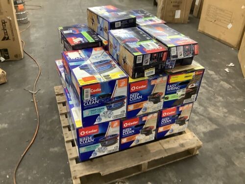 Pallet of Salvage Mop Systems