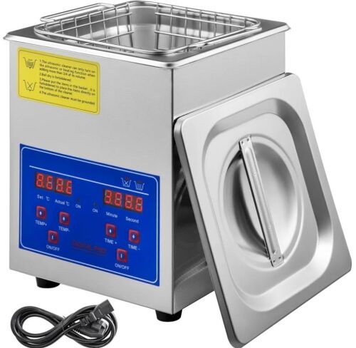 VEVOR 2L Digital Ultrasonic Parts Cleaner with Timer 40kHz