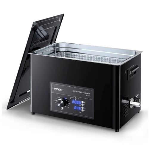 VEVOR 30L Professional Ultrasonic Cleaner Machine with Knob Control, Basket and Cleaning Ball