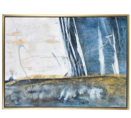 Austin Allen James 1-Piece Framed Abstract Art Print 32 in. x 42 in.
