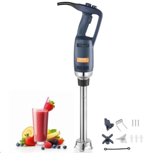 VEVOR 350W Heavy Duty Immersion Blender, 16 inch Stepless Variable Speed Mixer with Stainless Steel Blade