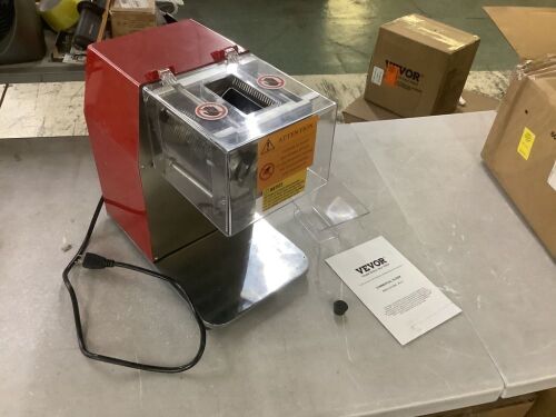 VEVOR 850W Commercial Meat Slicer - Foot Broken Off, No Pins for Hinges
